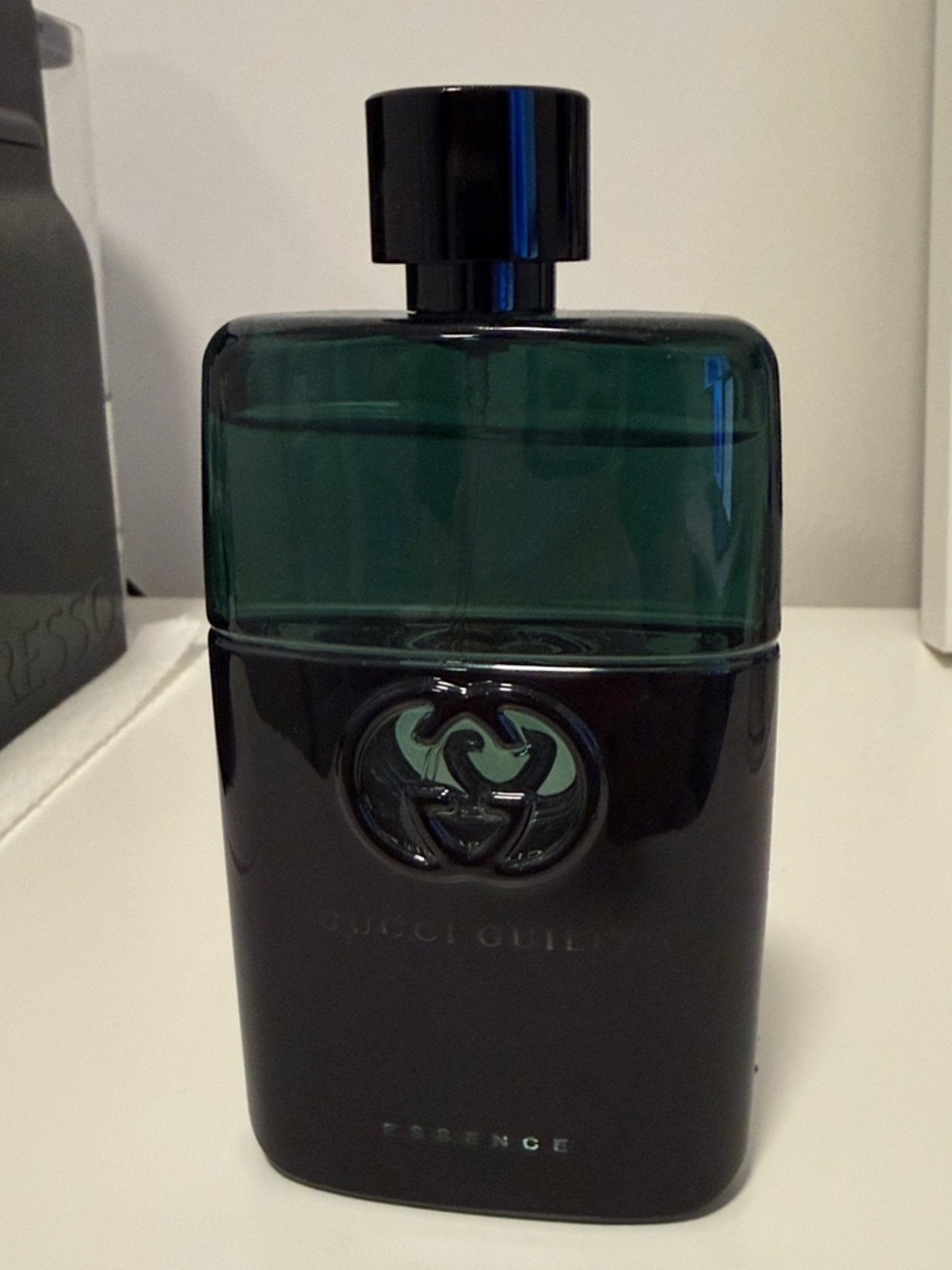 Gucci Men's Fragrance Bottle in Deep Green and Black